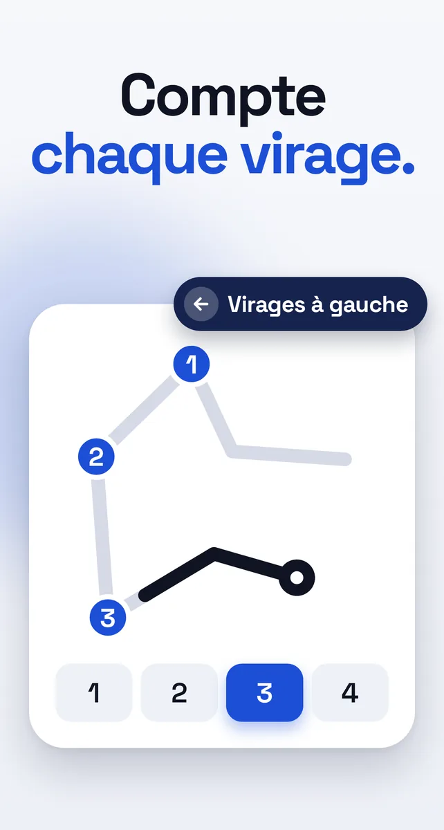 Figures de parcours : compter les virages à gauche